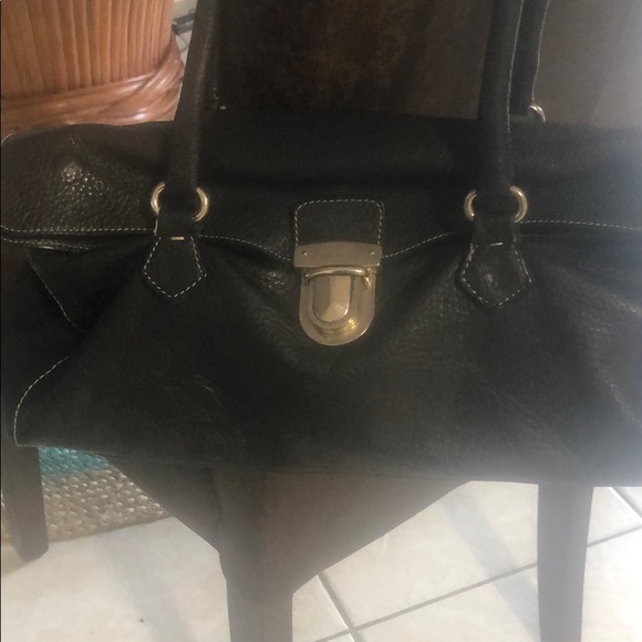 Prada authentic tessuto satchel black leather - Picture 2 of 8